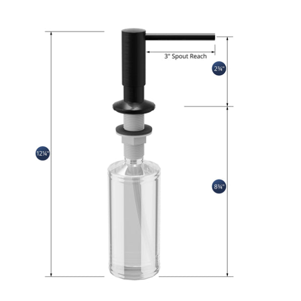 Brass Matte Black Soap Dispenser Matte Black 2