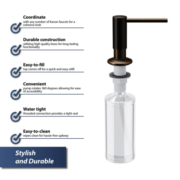 Brass Oil Rubbed Bronze Soap Dispenser Oil-Rubbed Bronze 3