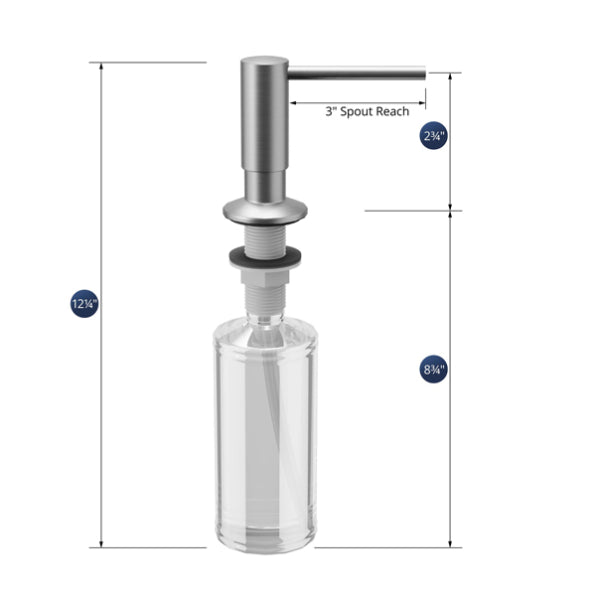 Brass Stainless Steel Soap Dispenser Stainless Steel 2