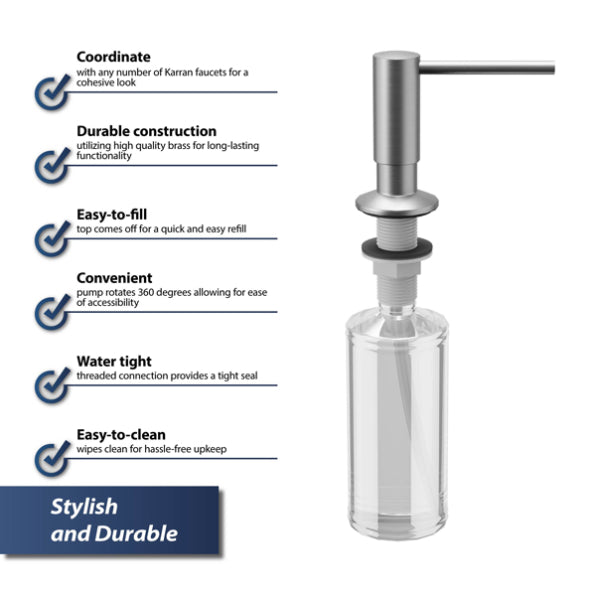 Brass Stainless Steel Soap Dispenser Stainless Steel 3