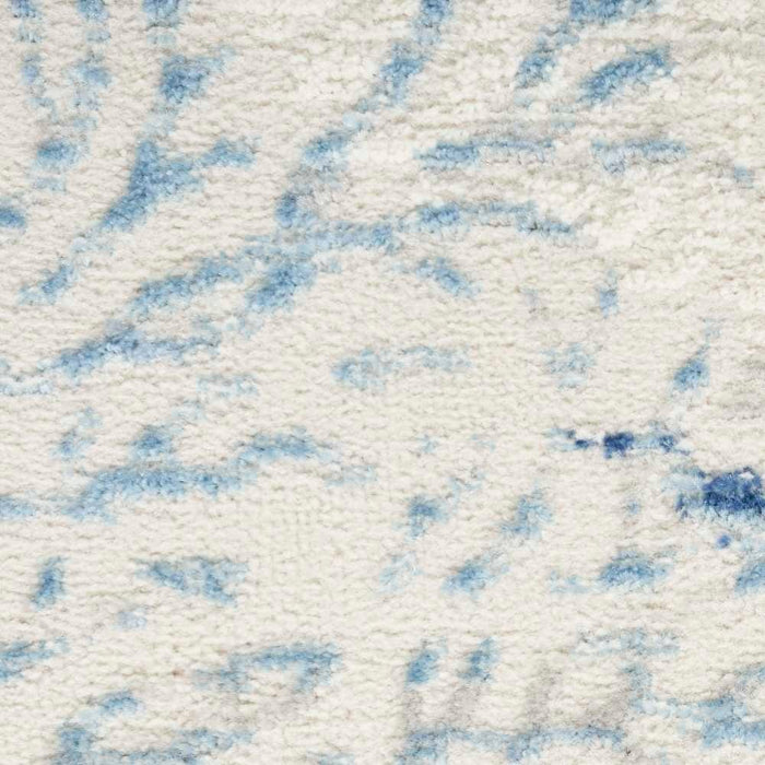 Seaside Ivory Grey Blue Polypropylene & Polyester IVGRB