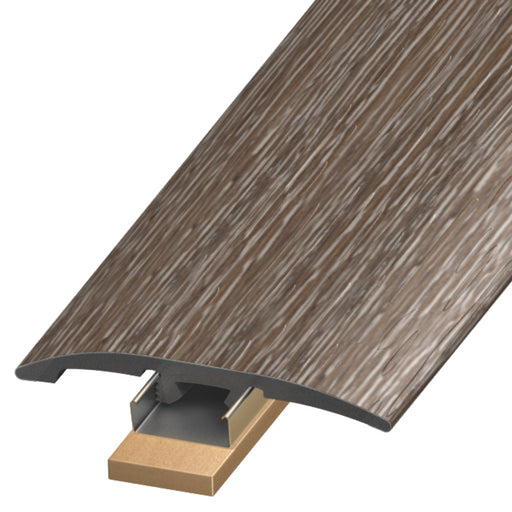 Equinox Vinyl Bridgewater Slim Trim with Slim Track, Versatrack Shim, and Dowel Tree Aluminum Oxide 1