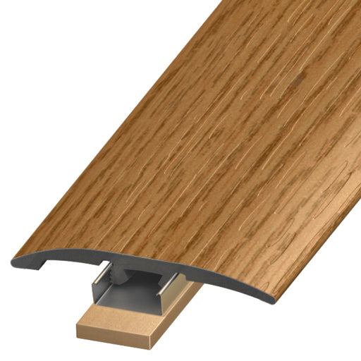 Standard Color Vinyl Norway Oak Slim Trim with Slim Track and Versatrack Shim Aluminum Oxide 1