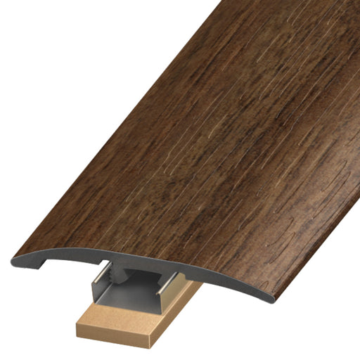 Standard Color Vinyl Newport Walnut Slim Trim with Slim Track and Versatrack Shim Aluminum Oxide 1