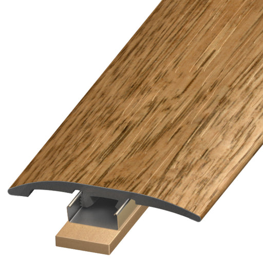Standard Color Vinyl Chelsea Hickory Slim Trim with Slim Track and 2 Versatrack Shims Aluminum Oxide 1
