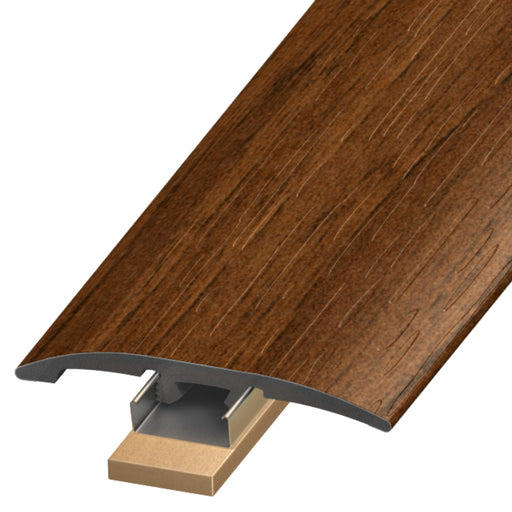 Standard Color Vinyl Dark Walnut Slim Trim with Slim Track and 2 Versatrack Shims Aluminum Oxide 1