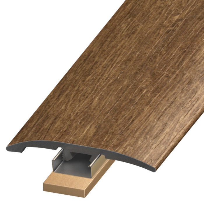 Standard Color Vinyl Wickes Oak Slim Trim with Slim Track and Versatrack Shim Aluminum Oxide 1