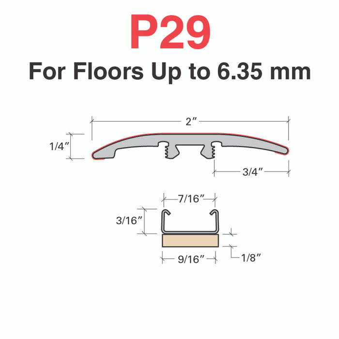 Standard Color Vinyl Smokey Oak Slim Trim with Slim Track and Versatrack Shim Aluminum Oxide 2