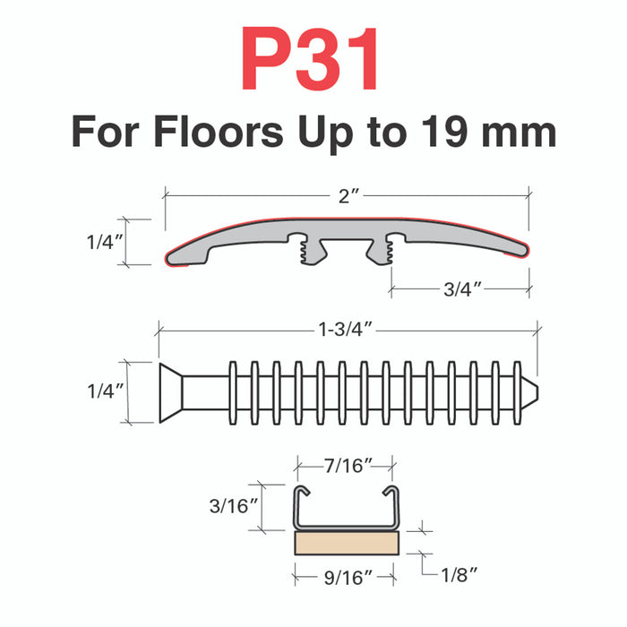 Rockwell Vinyl CC914 Slim Trim with Slim Track, Versatrack Shim, and Dowel Tree Aluminum Oxide 2