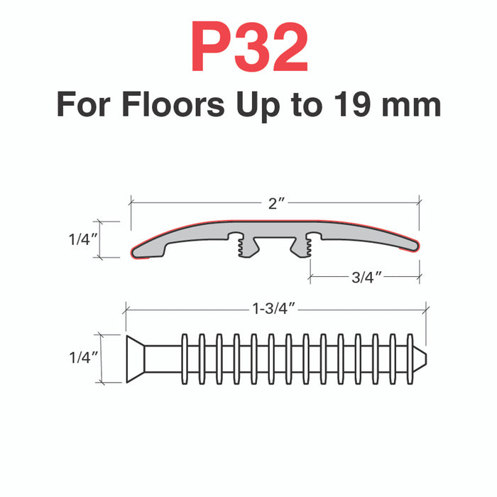 Standard Color Wood New Pecan Slim Trim with Dowel Tree Aluminum Oxide 2