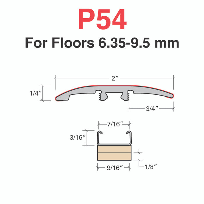 Standard Color Vinyl Old World Oak Slim Trim with Slim Track and 2 Versatrack Shims Aluminum Oxide 2