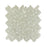 Full Sheet Sample - Artesano Reciclado Snow Bank White Pebble Marble Mosaic - 10.6" x 10.6" x 3/8" Glossy