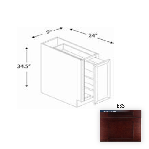 Framed Shaker Classic Wood Espresso Maple Base Cabinet Natural clear coat 1