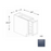 Framed Shaker Signature Wood Midnight Blue Base Cabinet Natural clear coat 1