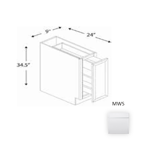 Framed Shaker Premium Wood Micro White Shaker Base Cabinet Natural clear coat 1