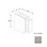 Framed Shaker Premium Wood Grey Shaker Base Cabinet Natural clear coat 1