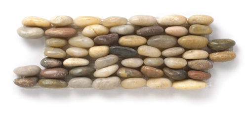 Pebble Rainbow Interlocking Mosaic Polished 1