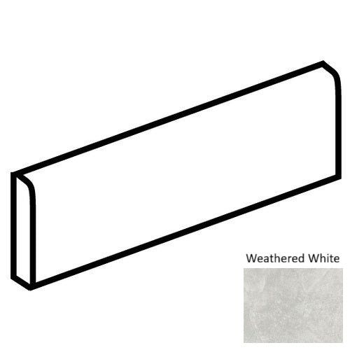 Core Fundamentals Choice Ceramic Weathered White SQ20 Bullnose Matte 1