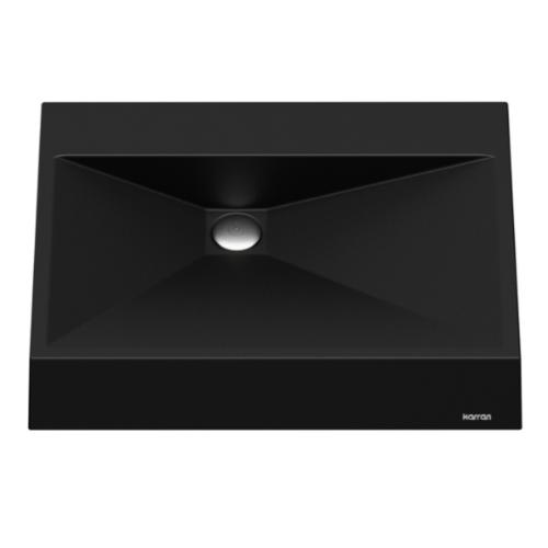 Quartz Composite Black Bathroom Sink 1