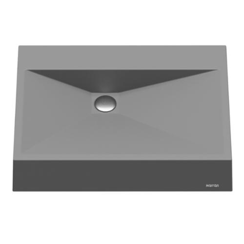 Quartz Composite Grey Bathroom Sink 1