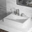 Quartz Composite White Bathroom Sink 2