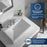 Quartz Composite White Bathroom Sink 3
