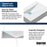 Quartz Composite White Bathroom Sink 7