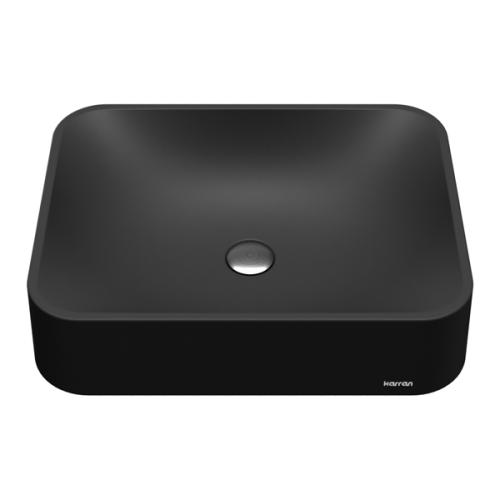 Quartz Composite Black Bathroom Sink 1