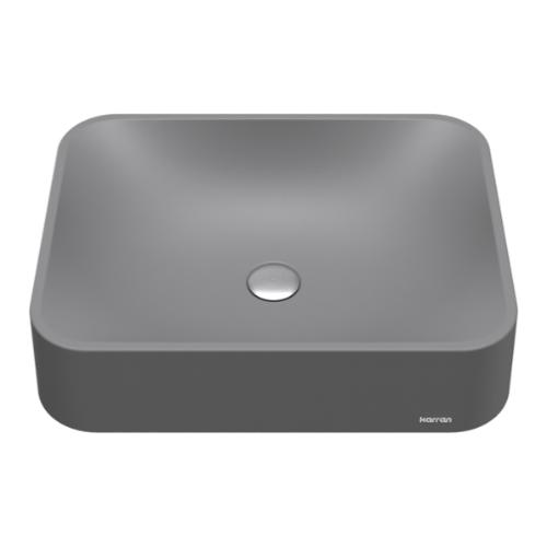 Quartz Composite Grey Bathroom Sink 1
