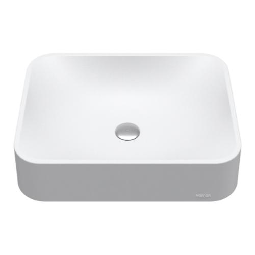 Quartz Composite White Bathroom Sink 1