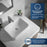 Quartz Composite White Bathroom Sink 2