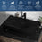 Quartz Composite Black Bathroom Sink 3