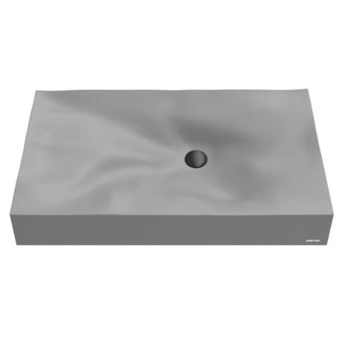 Quartz Composite Grey Bathroom Sink 1
