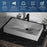 Quartz Composite Grey Bathroom Sink 3