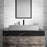 Quartz Composite Grey Bathroom Sink 7