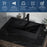 Quartz Composite Black Bathroom Sink 3