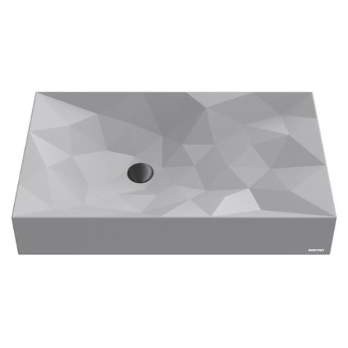 Quartz Composite Grey Bathroom Sink 1