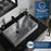 Quartz Composite Grey Bathroom Sink 2