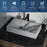 Quartz Composite Grey Bathroom Sink 3