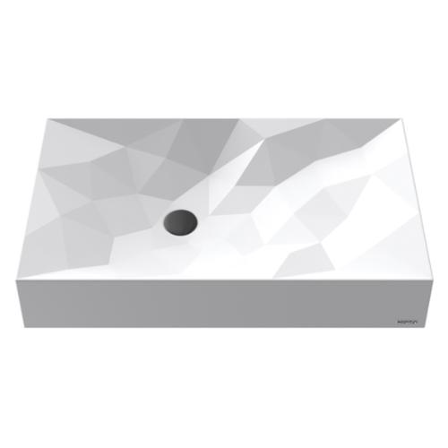 Quartz Composite White Bathroom Sink 1