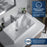 Quartz Composite White Bathroom Sink 2