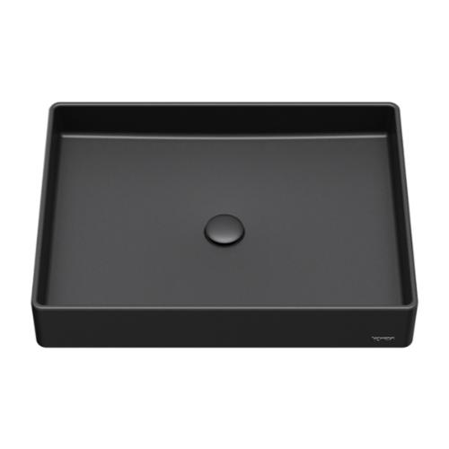 Quartz Composite Black Bathroom Sink 1