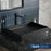Quartz Composite Black Bathroom Sink 2