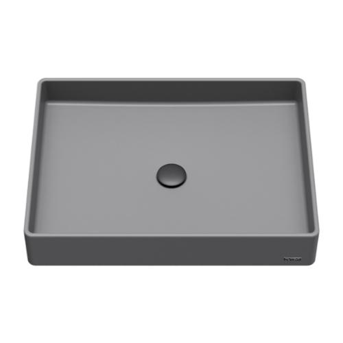 Quartz Composite Grey Bathroom Sink 1