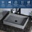 Quartz Composite Grey Bathroom Sink 3