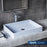 Quartz Composite Ice Blue Bathroom Sink 2