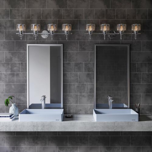 Quartz Composite Ice Blue Bathroom Sink 8