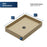 Quartz Composite Pale Gold Bathroom Sink 3