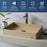 Quartz Composite Pale Gold Bathroom Sink 4