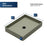 Quartz Composite Sage Green Bathroom Sink 3
